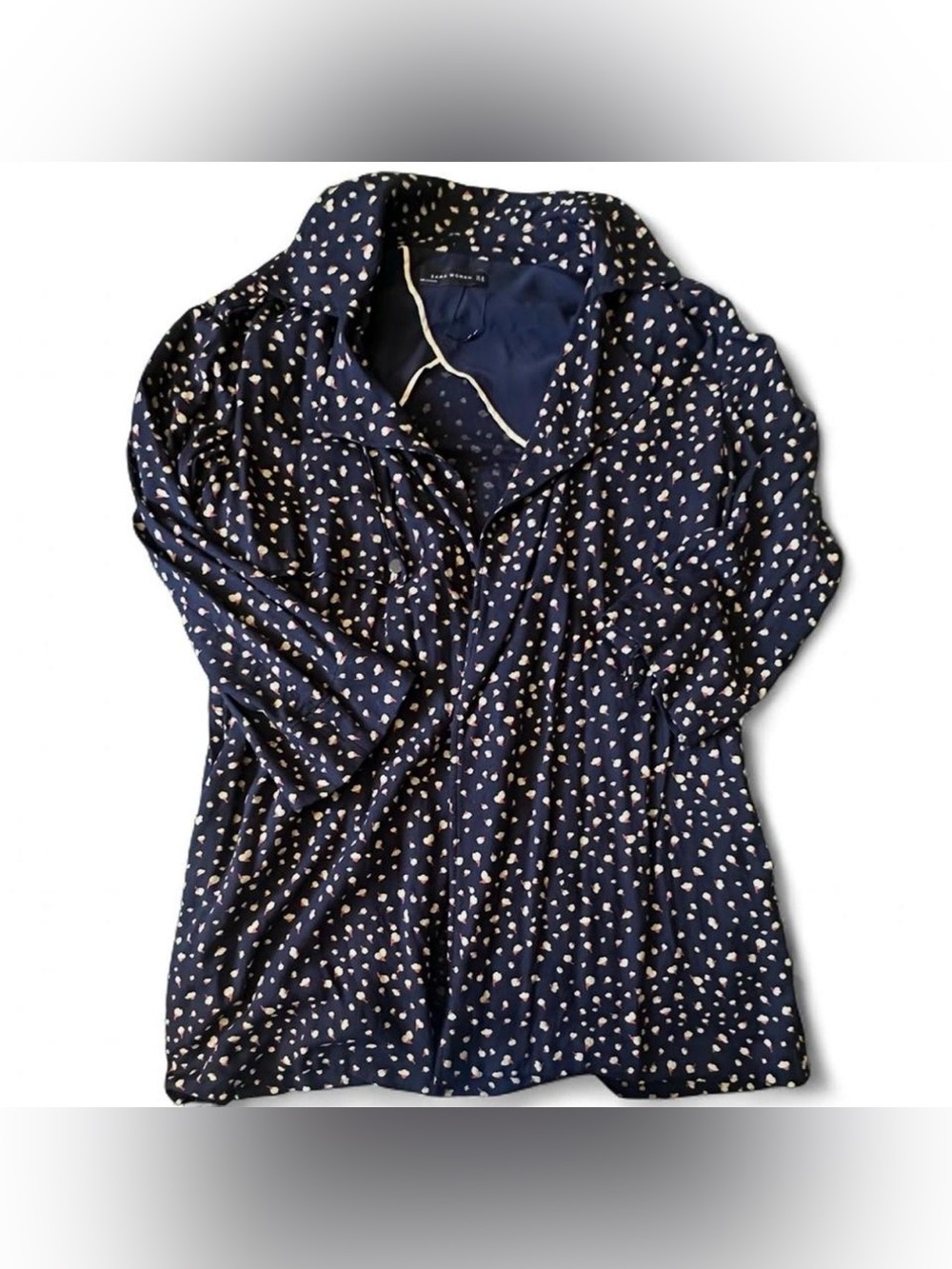 Zara Navy Blue Trench Coat